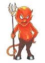 Red Devil Temporary Tattoo