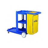 Continental 184BL Blue Standard Janitorial Cart