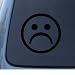 FROWN - Unhappy Face - Car, Truck, Notebook, Vinyl Decal Sticker #1015 | Vinyl Color:...