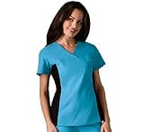 Cherokee Uniforms Side Panel Solid (Assorted Colors) V-Neck Scrub Top
