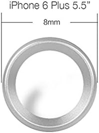 Gista Camera Lens Protective Ring Metal Circle Case Cover for Apple iPhone 6 6S Plus (Silver, Iphone 6Plus/6sPlus)