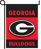 GEORGIA BULLDOGS 2-Sided Garden Flag Set W/ #11213 Garden Pole