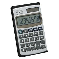8-Digit Dual Power Pocket Calculator, 2-7 8x4-3 4x5 16, Sold as 1 each by Compucessory