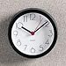 UNV10411 6 Diameter Cubicle Clock, Black Case