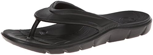 Skechers Beaching It Womens Flip Flops Sandals (8, Black)