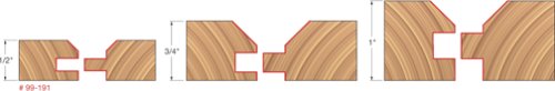 Freud 99-191 V Paneling Router Bit Set with 1/2-Inch Shank