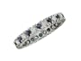 Edosa 14K White Gold Sapphire and Diamond Eternity Ring