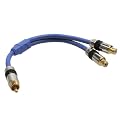 InLine 89924P Premium Y-Kabel (1x Cinch Stecker auf 2x Cinch Buchse 0,25m)