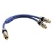 Cinch-Y-Kabel, InLine�, PREMIUM, 1x Cinch St -> 2x Cinch Bu, 25cm