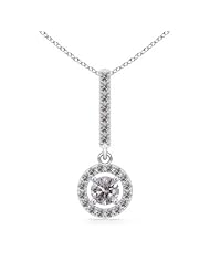 0.81 ct Round Diamond Dangle Pendant