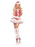Sexy Adult Santa Holiday Elf Costume - MEDIUM/LARGE
