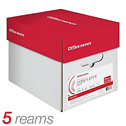 paper ream copy office depot per case sheets lb reams 11in 2in 5x11 everyday running customer inch favorite