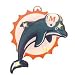 Miami Dolphins Pin - NFL Football Fan Shop Sports Team Merchandise