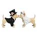 WEDDING dog Aye CHIHUAHUA magnetic SALT Pepper SHAKERS cake topper