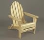 36" English Courtyard Natural Cedar Over-Sized Folding Wooden Adirondack Chair