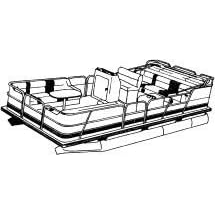 Carver Trailerable Boat Cover for Pontoon Boats Fed Series by