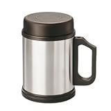 Edelstahlbecher Thermobecher Isolierbecher Edelstahl Becher mit Deckel 0,35 lvon "MATO"