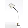 12V Halogen-Klemmleuchte "Klee" mit bedrucktem Schirm