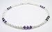 Jewelry : AMETHYST Sterling Silver Gemstone Ankle Bracelets: Handmade Jewelry with Adjustable 1 Inch Extension