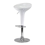 Winsome Wood Spectrum Air Lift Swivel Adjustable Stool, Single, White