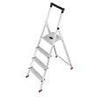 Hailo 8724-101 Alu-Sicherheits-Haushaltsleiter ParkettLine L65P 4 Stufen - Speziell f�r alle empfindlichen B�den