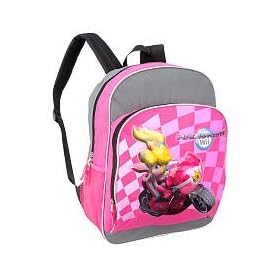 Super Mario kart Wii Pink Backpack
