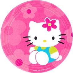 Hello Kitty Flower Fun Plates 8ct