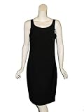 CHAIKEN Stacked Sheath Wool Dress in Black