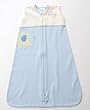 Halo Appliqué Cotton SleepSack - Blue Elephant