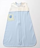 Halo Appliqué Cotton SleepSack - Blue Elephant