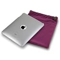 APPLE IPAD 3 PC EXECUTIVE ACCESSORY PACK - CLEAR TRANSPARENT BACK  COVER CASE, SCREEN PROTECTOR, PURPLE POUCH PART OF THE QUBITS  ACCESSORIES RANGE