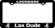 Lax Dude License Plate Frame