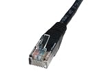 20m Professional Network Cable (Black) - Premium Quality (26 AWG & 100% Copper Wire) / CAT5e (enhanced) / RJ45 / Ethernet / Patch / LAN / Router / Modem / 10/100