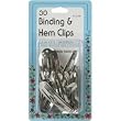 Binding and Hem Clips 30/pkg