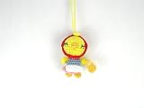 Red Hat Chick – Petite Crochet Animal Hand-Made Knit & Stitch Key Chain & Charm – For Girls & Woman