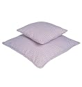 Large Lilac mini-gingham cushion cover
