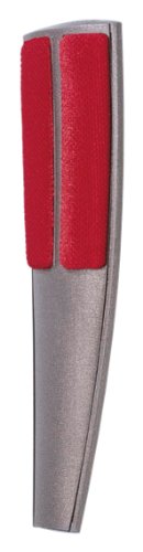 WENKO 4823801100 Textilb&uuml;rste Flexus - 6.5 x 24.5 x 3 cm, anthrazit-rot