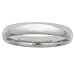 10k White Gold 4mm Standard Domed Comfort Fit Plain Benchmark Wedding Band 1.8mm Thickness Size 10