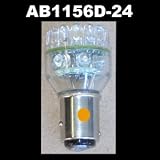 LED Light bulb for automotive applications, 24LED 1156 12V, Amber