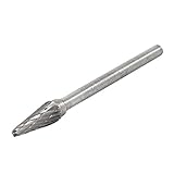 uxcell 研削ビット　ヒントタングステンカーバイド　5mmx13mm　コニカルボールノーズ形状　円錐状