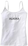 ALASKA - State-series - White Women's / Girls Camisole (Girlie / Babydoll)