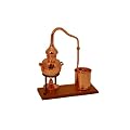 Al-Ambik� E-1237 - Destillieranlage "Alembik" 0,5 Liter mit Spiritusbrenner. Volle Funktion! Schnapsbrennen als neues Hobby: mit dieser Destille v�llig legal Whisky, Brandy und Obstschnaps selbermachen. Schnapsbrennerei f�r Zuhause - das ideale Weihnachtsgeschenk