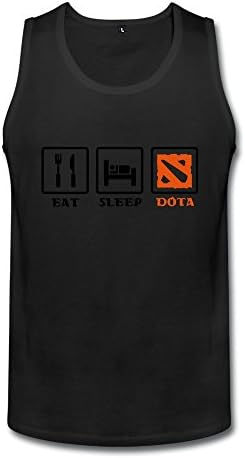 RUIFENG Men's Eat Sleep Dota Photo Top- XXL Black