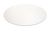 Cleartex UltiMat Polycarbonate General Purpose Mat for Hard Floors and Low/Medium Pile Carpets Up to 1/2 Inch Thick, 36 Inch Circular, Clear (129020RR)