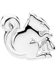 CleverEves Sterling Silver 20.75X24.50 mm The Trusting Squirrel Brooch