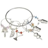 Prodyne W-6-M Pewter Stemware Charms, Martini Bar, Silver