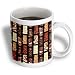 Retro 50s Humorous Island Tiki Brown Rust Tan on Black - 11oz Mug