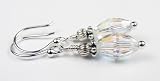 April Crystal Sterling Silver Swarovski Crystal Beaded Birthstone Earrings