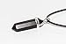 BRCbeads Nice Faceted Black Obsidian Healing Point Chakra Pendant 39x8mm 1pcs per Bag for Necklace Making