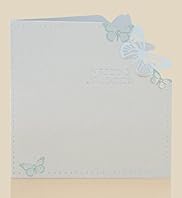 6 Aqua Butterfly Wedding Invitations
